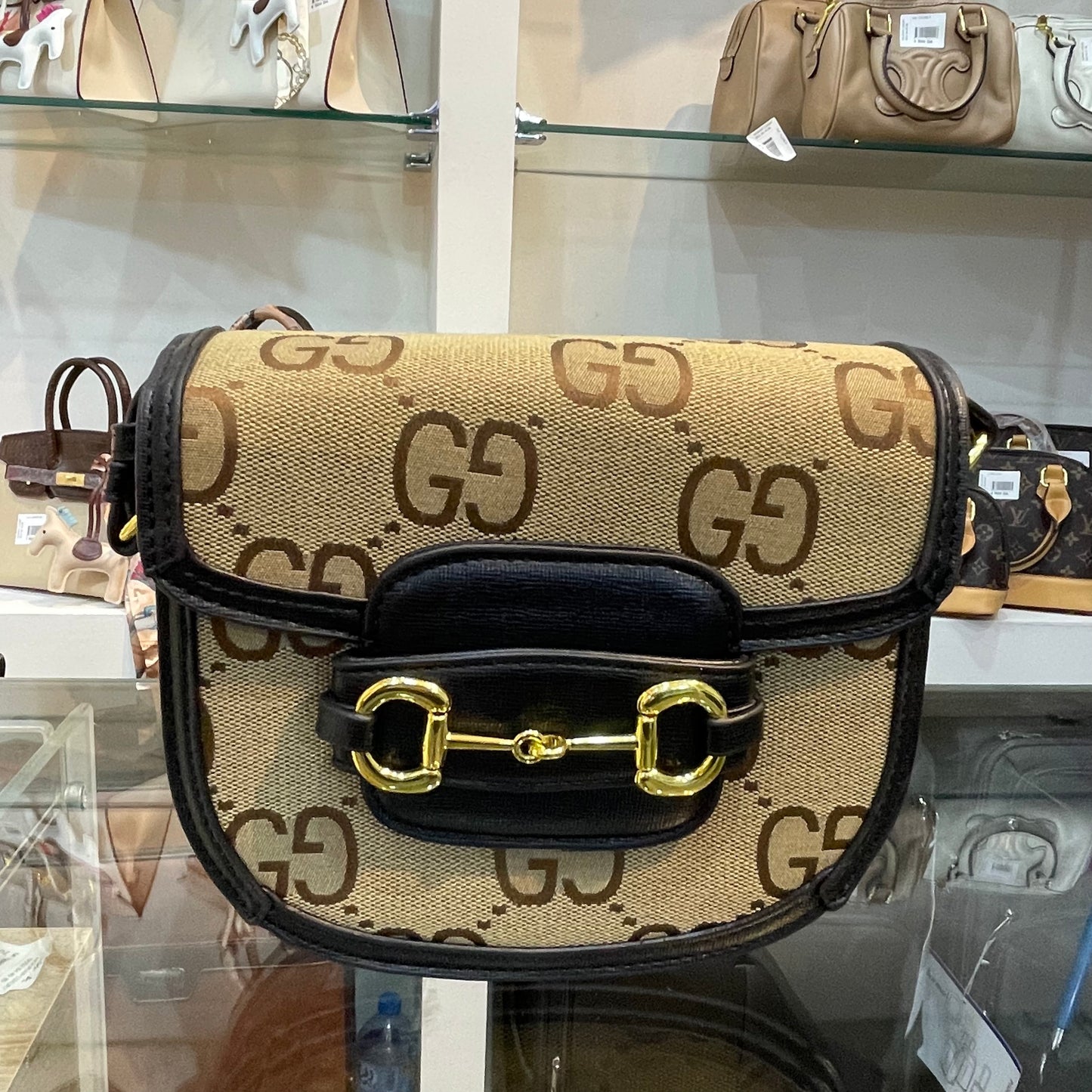 Gucci Sac à main en cuir Horsebit